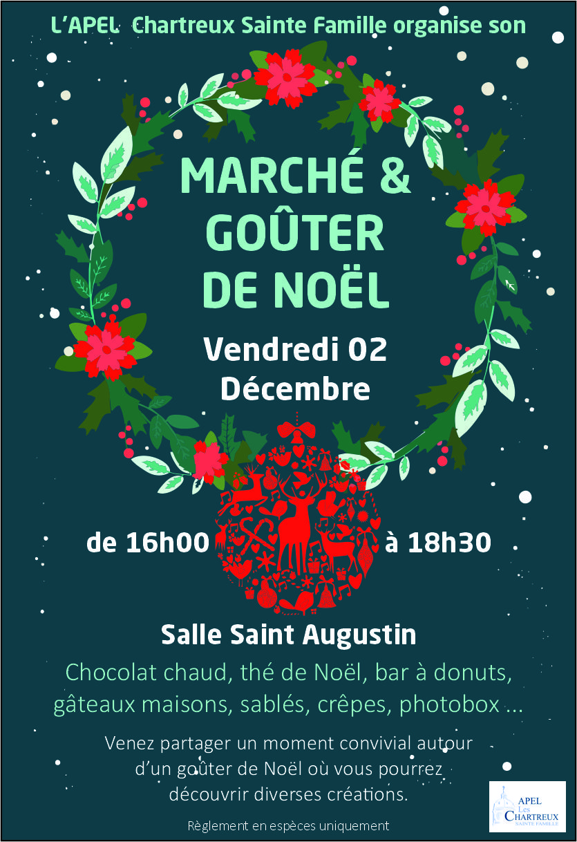 Marché et goûter de Noël à Sainte Famille